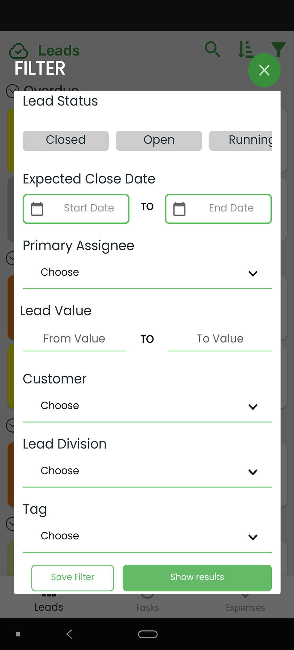 SalesTM-Lead Managment App